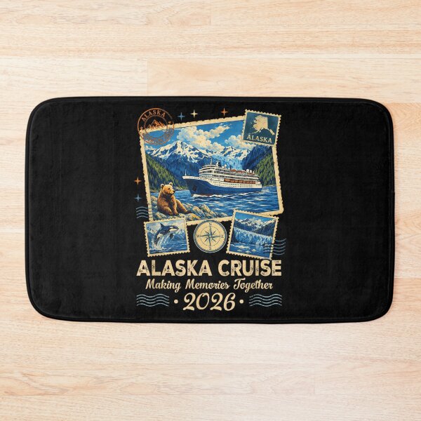 Item preview, Alaska Cruise Making Memories Together 2026 Family Vacation Vintage Postcard Art designed and sold by StanaLuis.