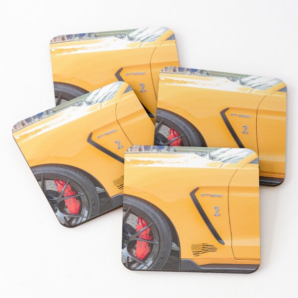 Item preview,  2020 Ford Shelby Mustang GT350 Twister Orange Muscle Car 3/4 Profile Art designed and sold by RichFrancoCars.
