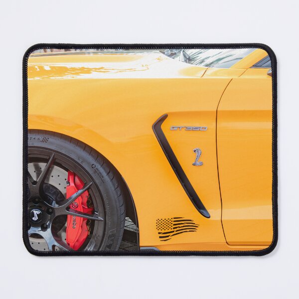 Item preview, 2020 Ford Shelby Mustang GT350 Twister Orange Muscle Car 3/4 Profile Art designed and sold by RichFrancoCars.