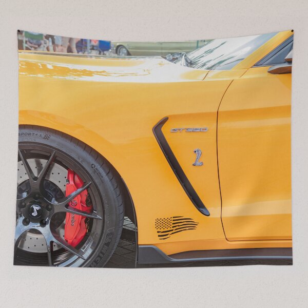 Item preview,  2020 Ford Shelby Mustang GT350 Twister Orange Muscle Car 3/4 Profile Art designed and sold by RichFrancoCars.
