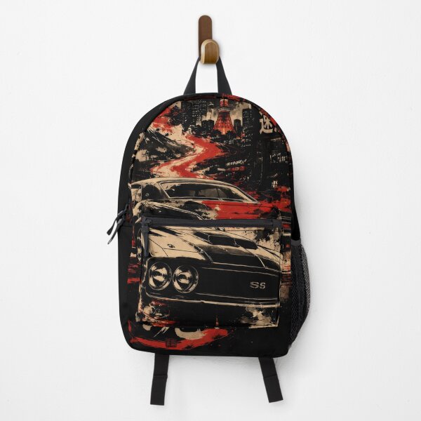 Item preview, Vintage Muscle Car Japanese Sumi-e Art designed and sold by Artistikastore.