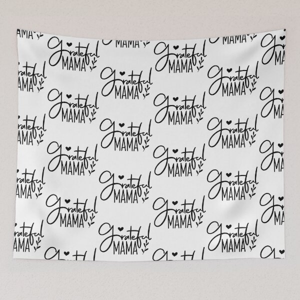 Item preview, Grateful Mama - Cute Mothers Day Retro Vintage Floral Aesthetic Mom Mommy Wife Family Grandma Gift designed and sold by FuzionRaptor.