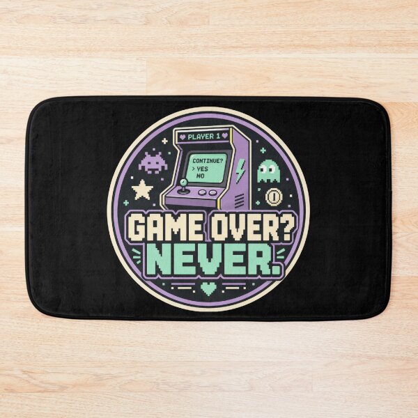 Item preview, Game Over Never Retro Arcade designed and sold by Sketchlegacy.
