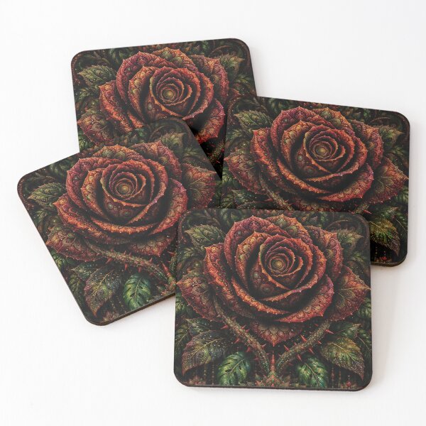 Item preview, Fractal Mandala Blooming Rose designed and sold by hyperbeast store.