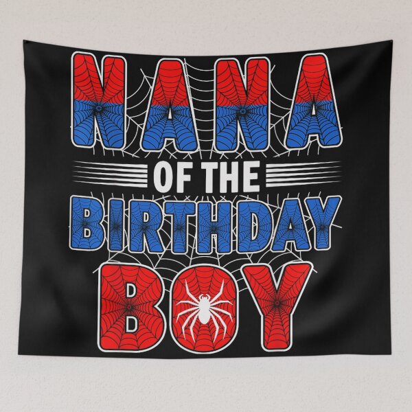 Item preview, Nana Of The Birthday Boy Spider Superhero Web Theme Family Party designed and sold by StanaLuis.