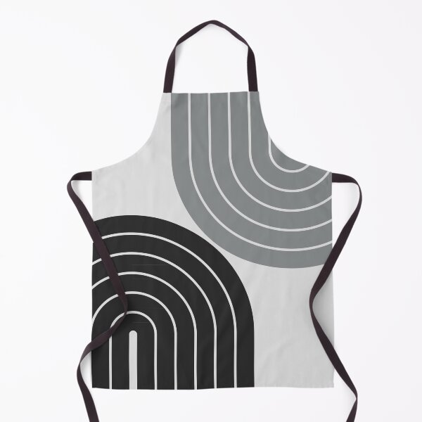 Item preview, Mid Century Modern Geometric Arches - Minimalist Midnight Charcoal Throw Pillow designed and sold by nineFlorals.