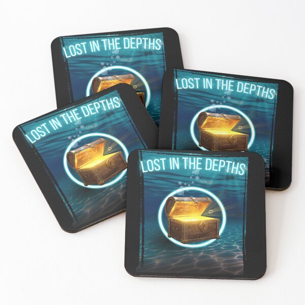 Item preview, Lost In The Depths Neon Synthwave Underwater Treasure Chest T-Shirt designed and sold by PRecovery.