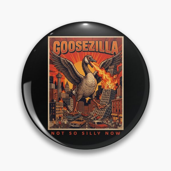 Item preview, Not So Silly Now Goosezilla Kaiju Monster City Rampage designed and sold by d247.