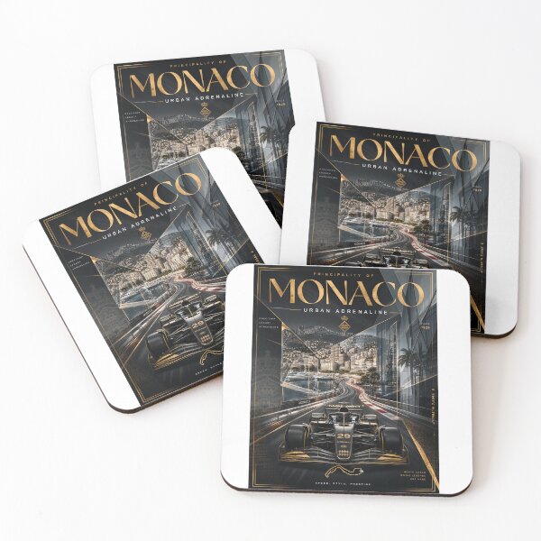 Item preview, Monaco Urban Adrenaline, Luxury Racing Circuit Poster Print designed and sold by Jandedan.