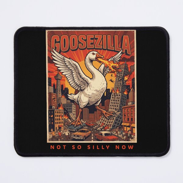 Item preview, Not So Silly Now Goosezilla Monster City Attack Retro Parody designed and sold by d247.