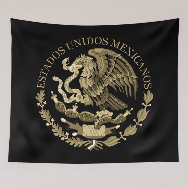 Item preview, Mexican Flag Seal in sepia tones designed and sold by Bruiserstang.