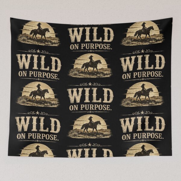 Item preview, Wild On Purpose Vintage Western Cowgirl Graphic designed and sold by Anyshca.