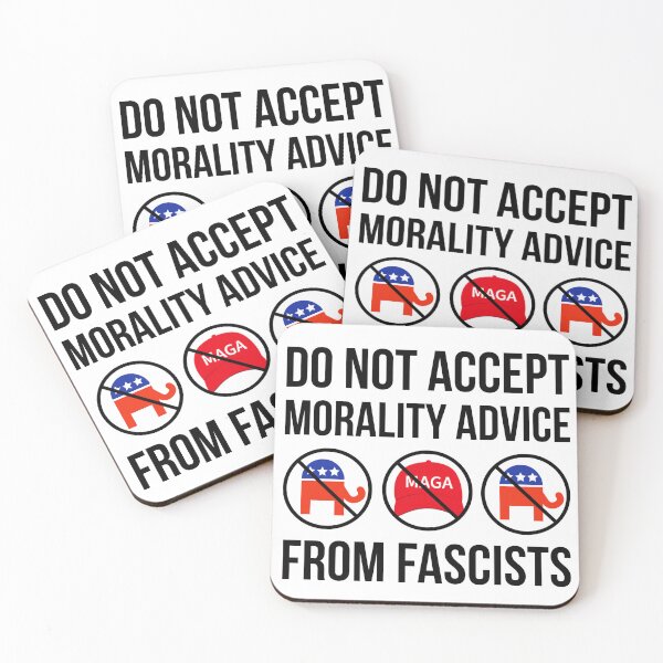 Item preview, Do not accept morality advice from fascists  designed and sold by Rachel the Artist .