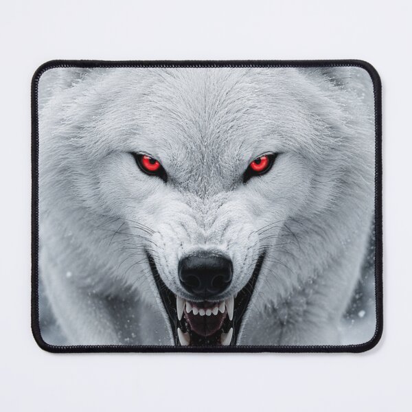 Item preview, White Wolf with Red Eyes designed and sold by VelarisMoon.