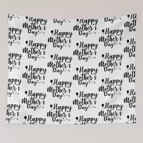 Item preview, Happy Mothers Day - Cute Floral Retro Heart Matching Family Daughter Son Wife Mom Mama Parent Gift Art designed and sold by FuzionRaptor.
