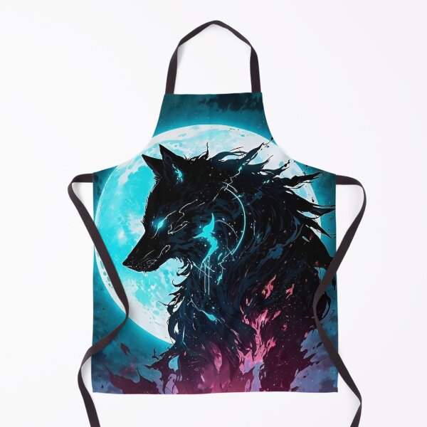 Item preview, Moonlit Shadow Wolf Awakening | Dark Fantasy Anime Warrior & Spirit Beast Art designed and sold by Dyan4.
