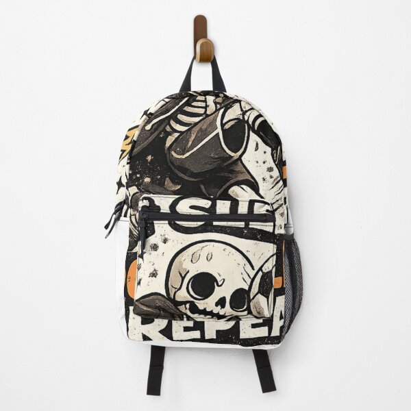 Item preview, Eat Sleep Football Repeat Skeleton | Funny Soccer Lover Gothic Design designed and sold by SkeletonMood.
