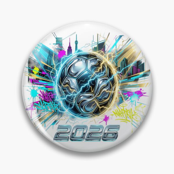 Item preview, 2026 Urban Soccer Elite - Futuristic Neon Football Championship Design designed and sold by SupernovaNote.