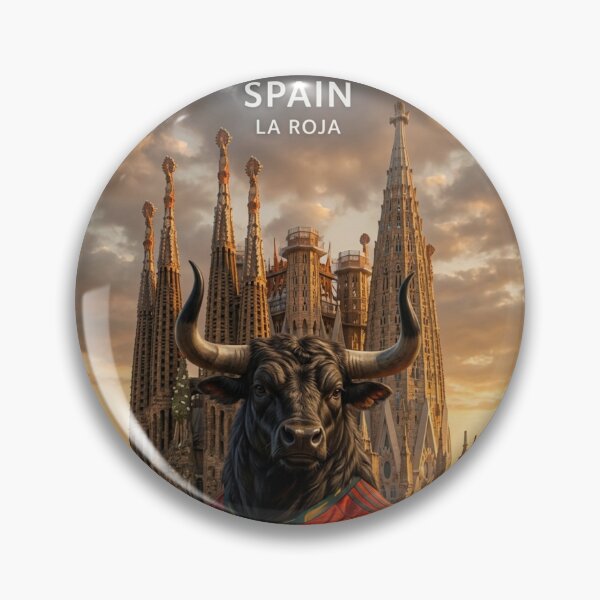 Item preview, Spain Football Spirit - Fierce Bull Fan Art for World Cup Supporters designed and sold by Adham2001.