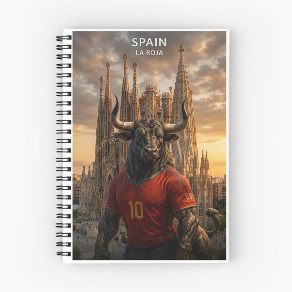 Item preview, Spain Football Spirit - Fierce Bull Fan Art for World Cup Supporters designed and sold by Adham2001.