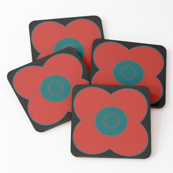 Item preview, Green and Red Vintage Flowers Design 08 designed and sold by StefanStudioArt.