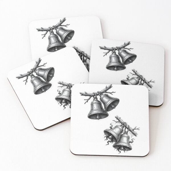 Item preview, Gothic Christmas bells: a vintage and spooky Christmas design. designed and sold by YumeKitsune.