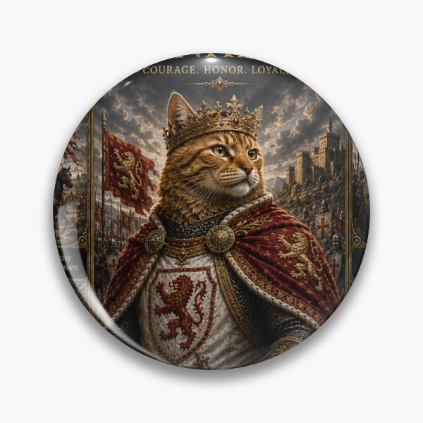 Item preview, The Lionheart Royal Cat Dreamscape Art designed and sold by Mindworx21.