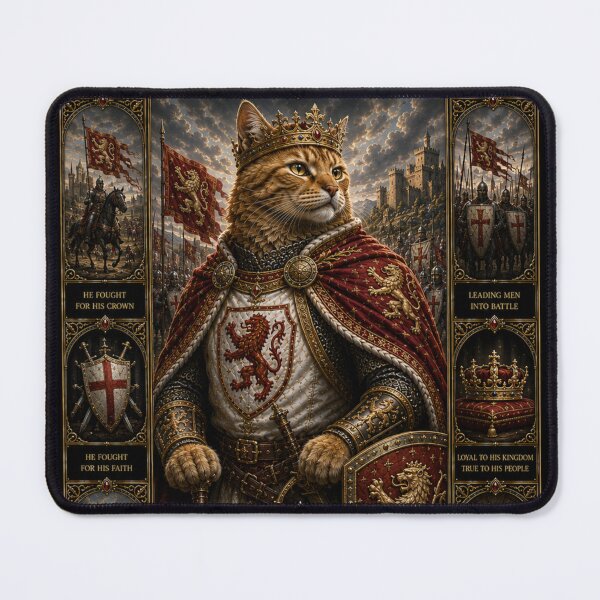 Item preview, The Lionheart Royal Cat Dreamscape Art designed and sold by Mindworx21.