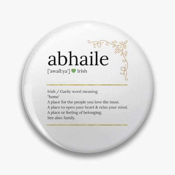 Item preview, Abhaile | Irish Gaelic “Home” Definition | Typography Poster | Ireland Gift designed and sold by heartofireland.