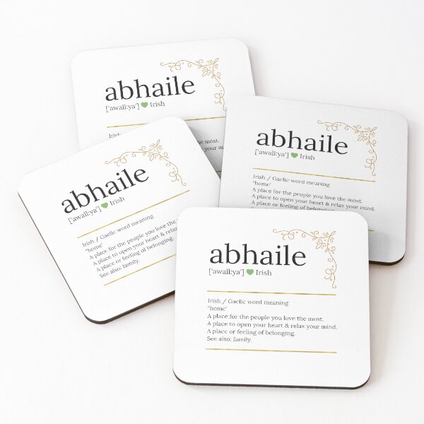 Item preview, Abhaile | Irish Gaelic “Home” Definition | Typography Poster | Ireland Gift designed and sold by heartofireland.
