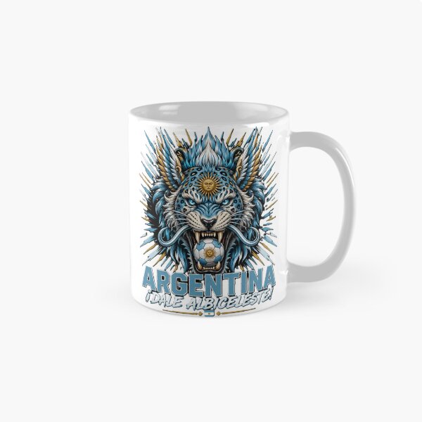 Item preview, Argentina Mythical Jaguar Football Warrior - ¡Dale Albiceleste! Soccer Fan Art Phone Case designed and sold by Adham2001.