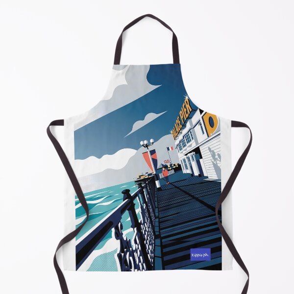 Item preview, Brighton Palace Pier Retro Graphic Print designed and sold by paolo amiotti.
