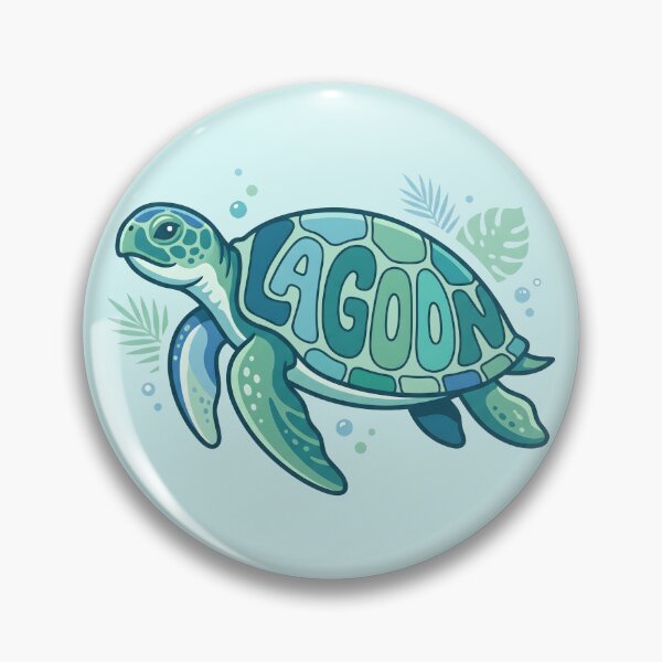 Item preview, Lagoon – Groovy Coastal Word Design designed and sold by Sea Gem.