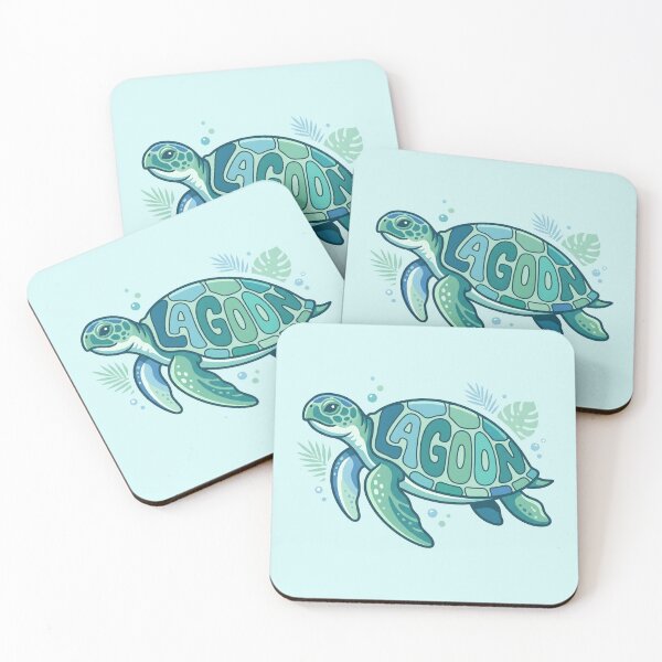 Item preview, Lagoon – Groovy Coastal Word Design designed and sold by Sea Gem.