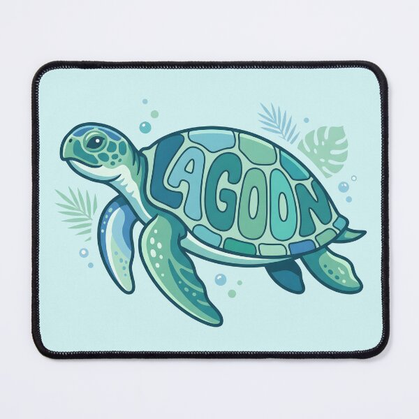 Item preview, Lagoon – Groovy Coastal Word Design designed and sold by Sea Gem.
