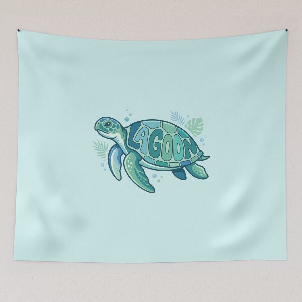 Item preview, Lagoon – Groovy Coastal Word Design designed and sold by Sea Gem.