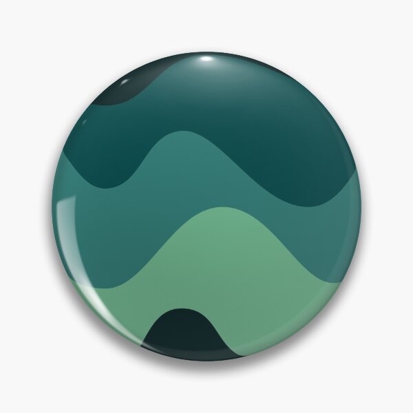 Item preview, Teal Green Wave Pattern | Organic Abstract Ocean Inspired Seamless  designed and sold by Dino-Lune.