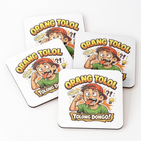Item preview, Funny Orang Tolol Cartoon Sticker | Indonesian Humor Meme Design designed and sold by mocci10.