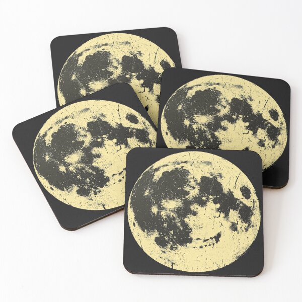 Item preview, Subtle Smirk Moon - Minimalist Spooky Halloween Lunar Art designed and sold by vybrex ©.