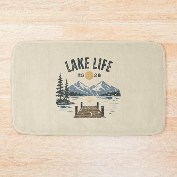 Item preview, Lake Life 2026 Retro Grunge Mountain Forest Lake Sunset Vintage Outdoor Gift  designed and sold by Artycom.