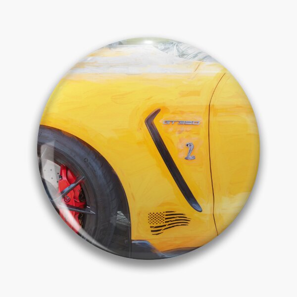Item preview, 2020 Ford Shelby Mustang GT350 Twister Orange Muscle Car 3/4 Profile Art designed and sold by RichFrancoCars.