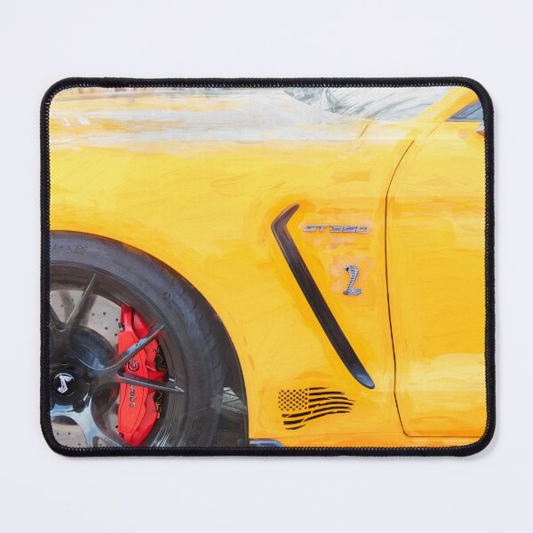 Item preview, 2020 Ford Shelby Mustang GT350 Twister Orange Muscle Car 3/4 Profile Art designed and sold by RichFrancoCars.
