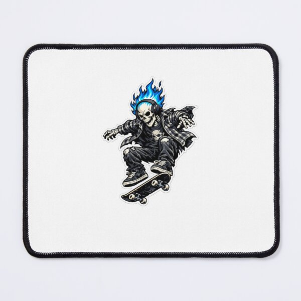 Item preview, Blue Flame Skate Skeleton designed and sold by naruto4925.