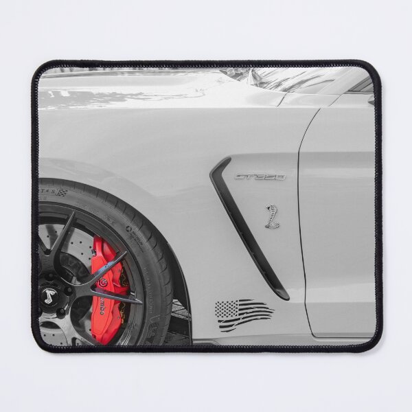 Item preview, 2020 Ford Shelby Mustang GT350 Twister Orange Muscle Car 3/4 Profile Art designed and sold by RichFrancoCars.