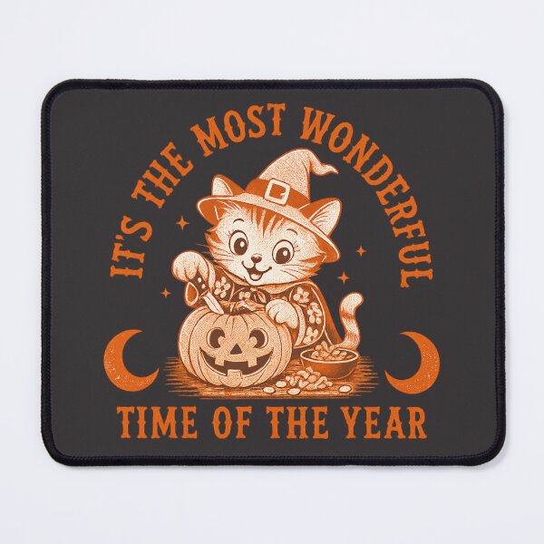 Item preview, Cute Cat Carving Pumpkin Halloween Moon Witch Hat Vintage designed and sold by SunfullyYours.