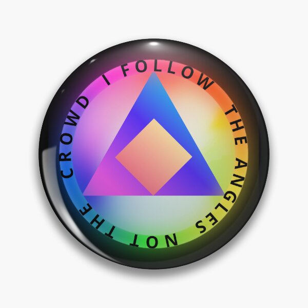 Item preview, I Follow The Angles Not The Crowd Geometry Math T-Shirt designed and sold by PMDesignStudio.