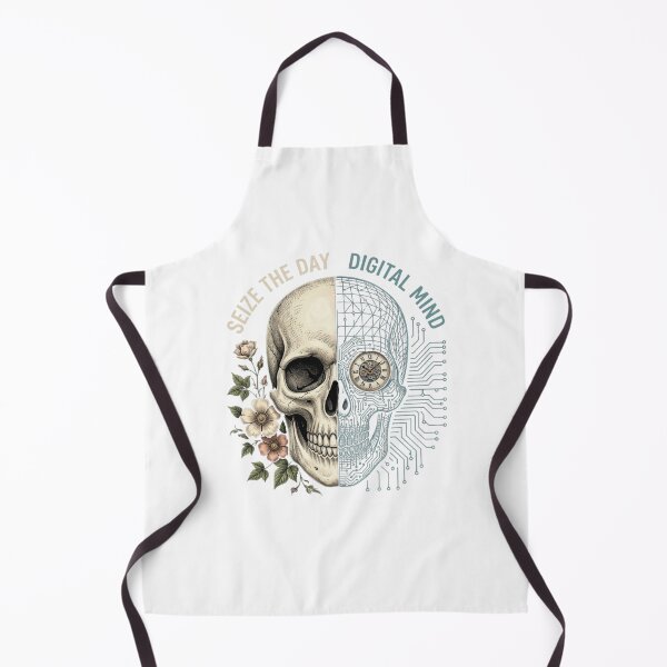Item preview, Seize Day Skull Digital Mind Art designed and sold by GiggleInkTees.