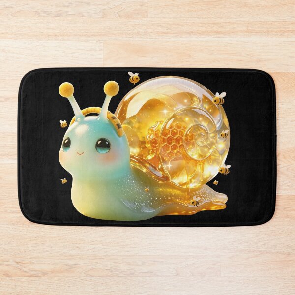 Item preview, Emerald Snail - Sweet Honey Bee & Golden Honeycomb Crystal designed and sold by ABYSSLAB.
