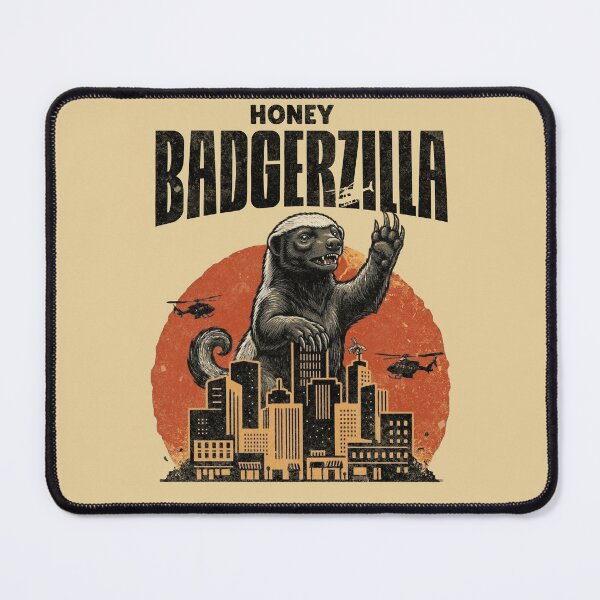 Item preview, Honey Badgerzilla Kaiju Monster City Rampage designed and sold by d247.
