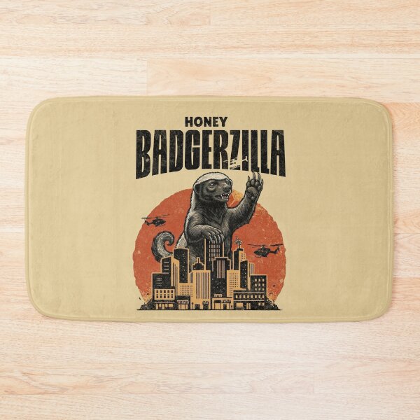 Item preview, Honey Badgerzilla Kaiju Monster City Rampage designed and sold by d247.
